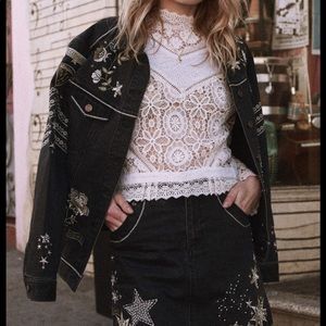 Spell & The Gypsy White bohemian lacy Romantic top